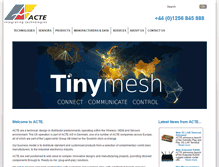 Tablet Screenshot of acte-uk.com